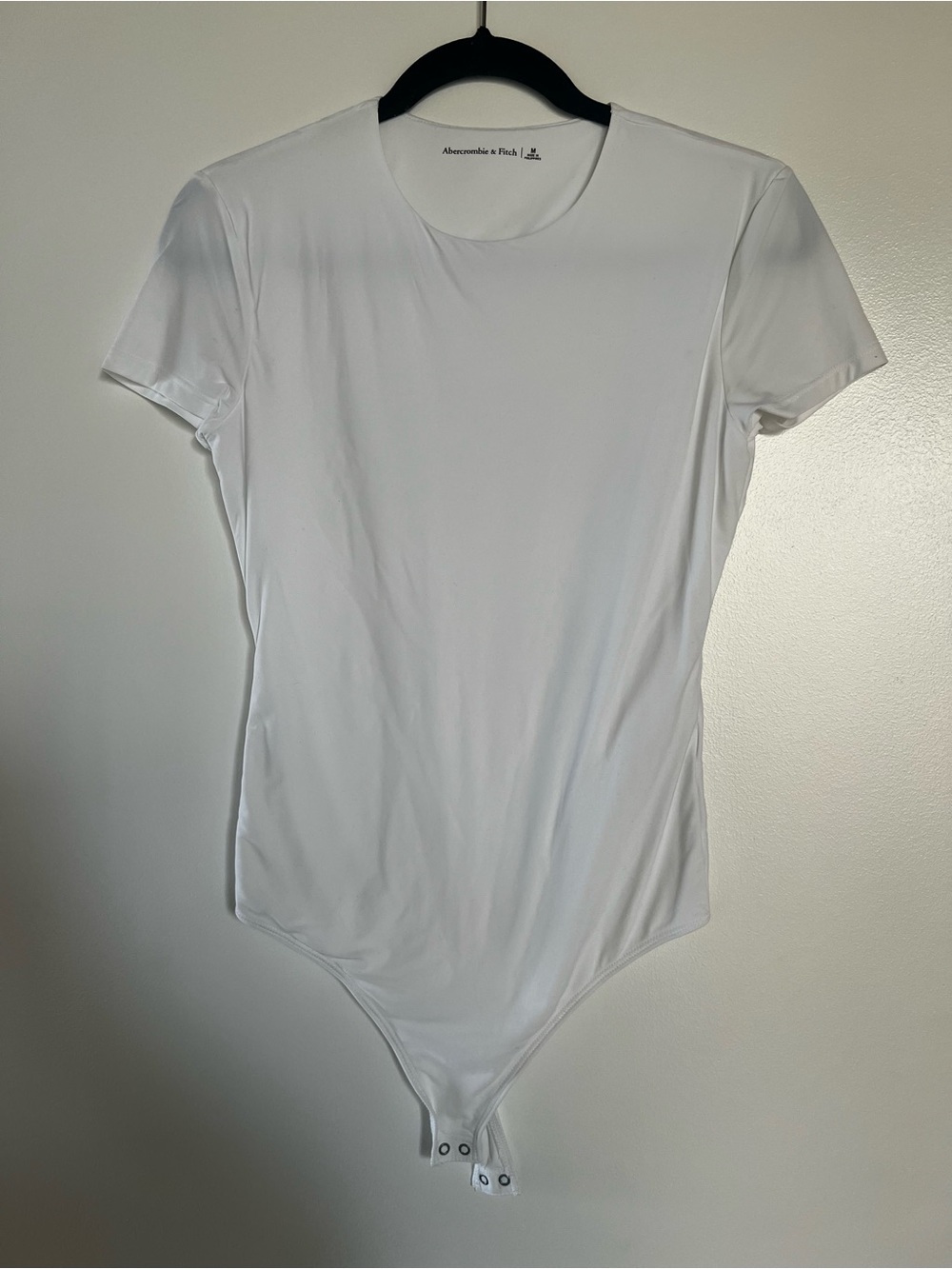 Abercrombie White Short Sleeve Bodysuit
